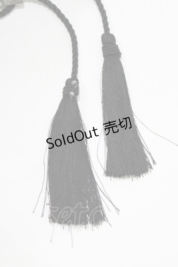 画像4: Qutie Frash / 後ろロング和柄ラップスカート  黒 H-26-03-02-028-QU-SK-KB-ZH (4)