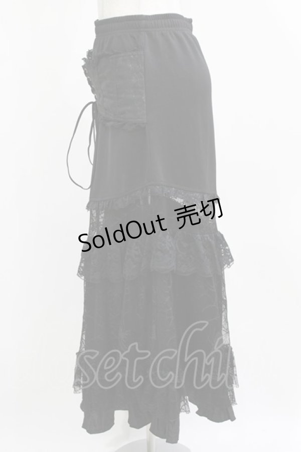 画像2: Qutie Frash / マーメイドスカート  黒 H-26-03-02-030-QU-SK-KB-ZH (2)