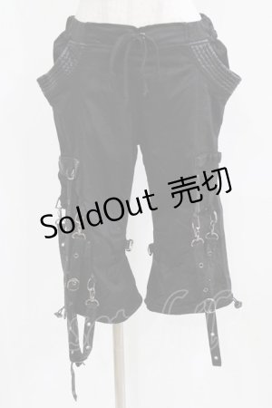 画像: Qutie Frash / ミリタリーパンツ  黒 H-26-03-02-032-QU-PA-KB-ZH