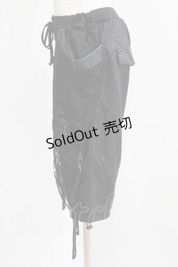 画像2: Qutie Frash / ミリタリーパンツ  黒 H-26-03-02-032-QU-PA-KB-ZH (2)