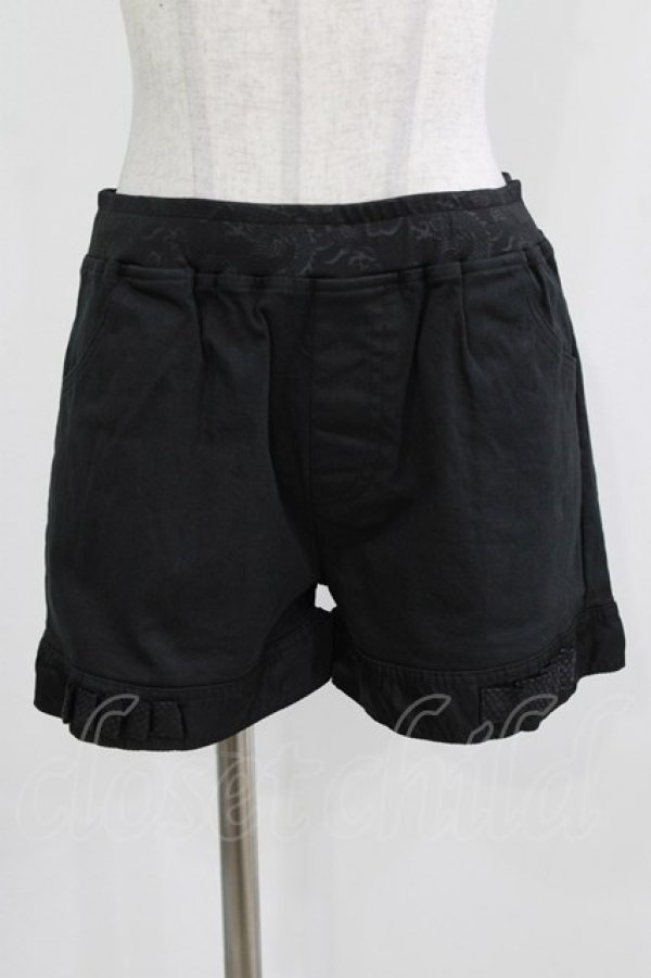 画像4: Qutie Frash / ラップ付ショートパンツ  ブラック H-26-03-02-034-QU-PA-KB-ZH (4)