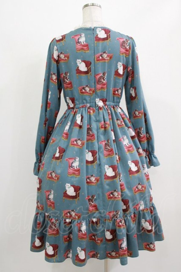 画像3: Melody BasKet / Cats castleレースヨークワンピース M ブルーグリーン H-26-03-02-004-LO-OP-KB-ZH (3)