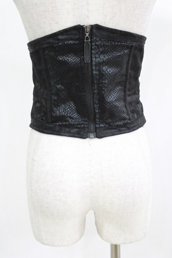 画像3: Qutie Frash / 3連ベルトコルセット  黒 H-26-03-02-040-QU-ZA-KB-ZH (3)