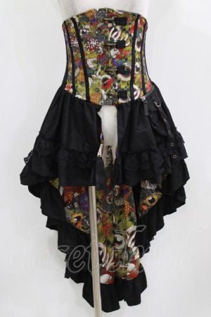 画像: Qutie Frash / オーバーコルセット  黒 H-26-03-02-042-QU-ZA-KB-ZH