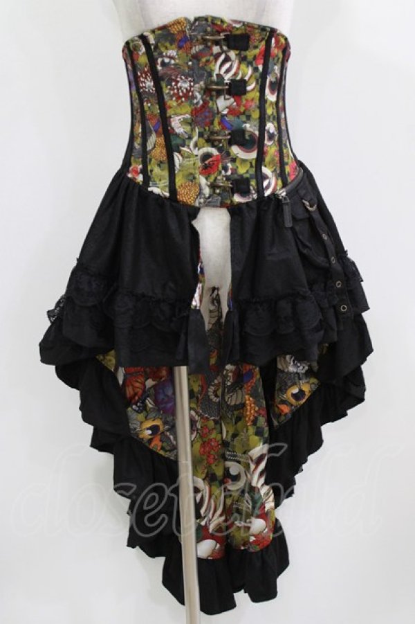 画像1: Qutie Frash / オーバーコルセット  黒 H-26-03-02-042-QU-ZA-KB-ZH (1)