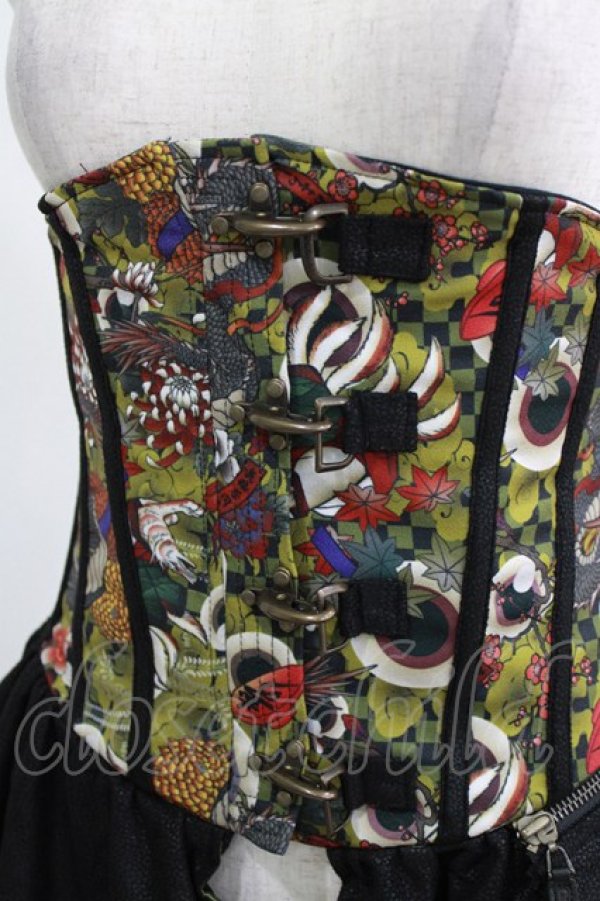 画像4: Qutie Frash / オーバーコルセット  黒 H-26-03-02-042-QU-ZA-KB-ZH (4)