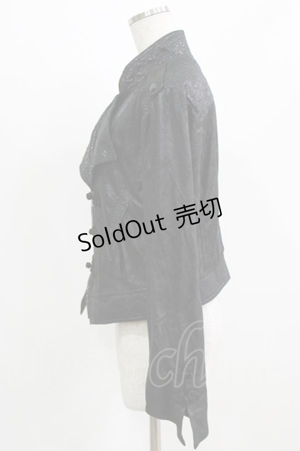 画像2: Qutie Frash / チャイナライダースジャケット L 黒 H-26-03-02-046-QU-JA-KB-ZH (2)