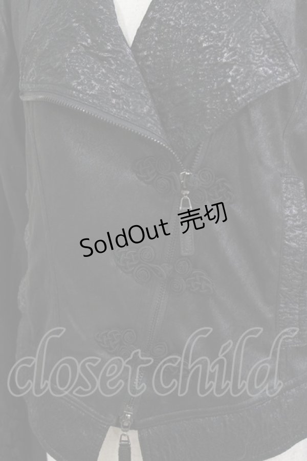 画像4: Qutie Frash / チャイナライダースジャケット L 黒 H-26-03-02-046-QU-JA-KB-ZH (4)