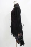 画像2: Qutie Frash / 着物袖ZIPカーデ  黒×紫 H-26-03-02-047-QU-TO-KB-ZH (2)
