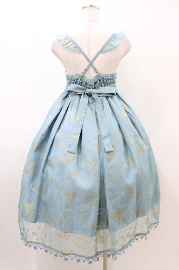 画像2: Angelic Pretty / Astrologyジャンパースカート Free サックス H-26-03-02-1032-AP-OP-NS-ZH (2)