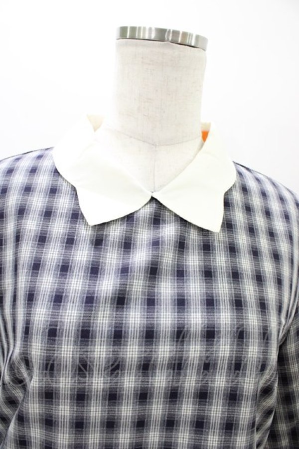 画像3: F i.n.t / クレリックチェックワンピース/ハローキティ Free NAVY H-26-03-02-1033-CA-OP-NS-ZH (3)