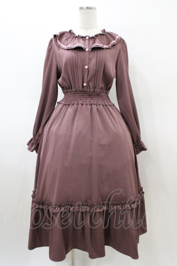 画像1: m petit by misako / AOK*フリルカラータックワンピース M ピンク H-26-03-02-1040-LO-OP-NS-ZH (1)