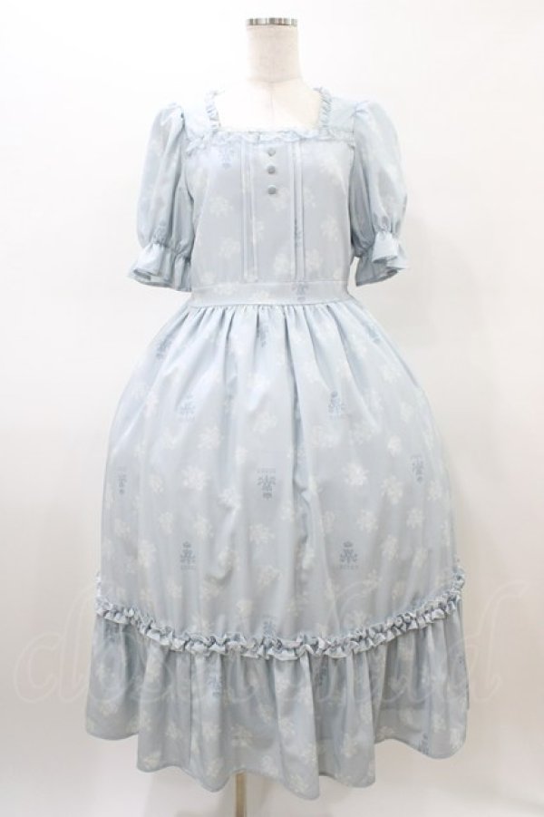 画像1: m petit by misako / AOKハナガラスクエアワンピース M サックス H-26-03-02-1045-LO-OP-NS-ZH (1)