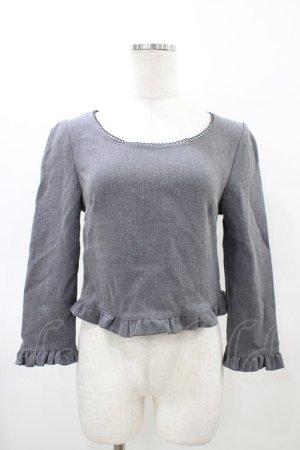 画像: evelyn / フリルプルオーバ‐ Free グレー H-26-03-02-1058-LO-TO-NS-ZH