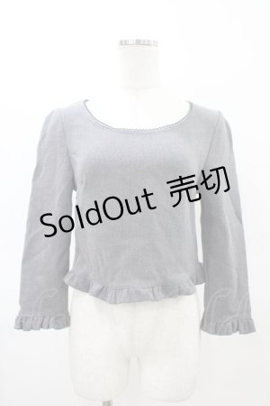 画像: evelyn / フリルプルオーバ‐ Free グレー H-26-03-02-1058-LO-TO-NS-ZH