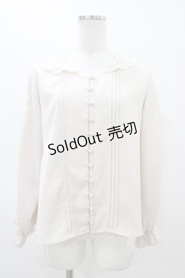 画像1: an another angelus / レース襟ピンタックブラウス Free IVORY H-26-03-02-1060-CA-BL-NS-ZH (1)