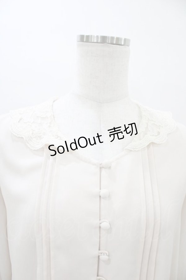 画像3: an another angelus / レース襟ピンタックブラウス Free IVORY H-26-03-02-1060-CA-BL-NS-ZH (3)