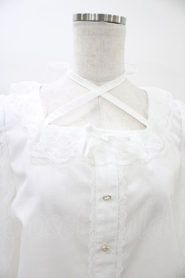 画像3: Lovely Tency / 眞白ありすコラボ/レースブラウス M 白 H-26-03-02-1061-GO-BL-NS-ZH (3)