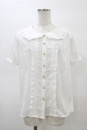 画像: Amavel / フリルカラーブラウス Free オフ H-26-03-02-1062-CA-BL-NS-ZH