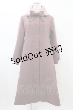 画像: m petit by misako / AM*リボンコート M ピンク H-26-03-02-1064-LO-CO-NS-ZH