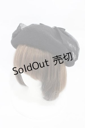 画像: m petit by misako / NINA' Sコラボ リボンベレー  ブラック H-26-03-02-1008-LO-AC-NS-ZH