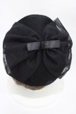 画像2: m petit by misako / NINA' Sコラボ リボンベレー  ブラック H-26-03-02-1008-LO-AC-NS-ZH (2)