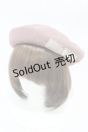 画像: m petit by misako / NINA'S AM カメオベレー  ピンク H-26-03-02-1010-LO-AC-NS-ZH