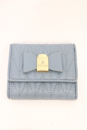 画像: m petit by misako / NINA'Sコラボ財布  ブルー H-26-03-02-1016-LO-ZA-NS-ZH