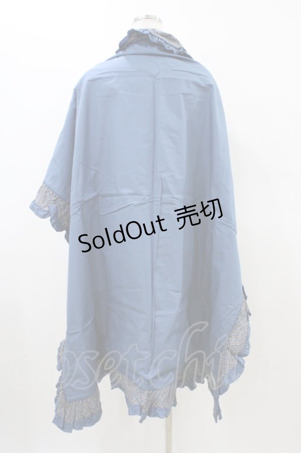 画像2: PINK HOUSE / イチゴ柄ストール  ブルー H-26-03-02-1019-LO-ZA-NS-ZH (2)