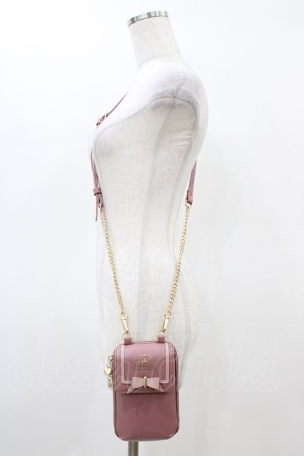 画像1: m petit by misako / NINA′Sスマホショルダーバッグ  ピンク H-26-03-02-1020-LO-BG-NS-ZH (1)