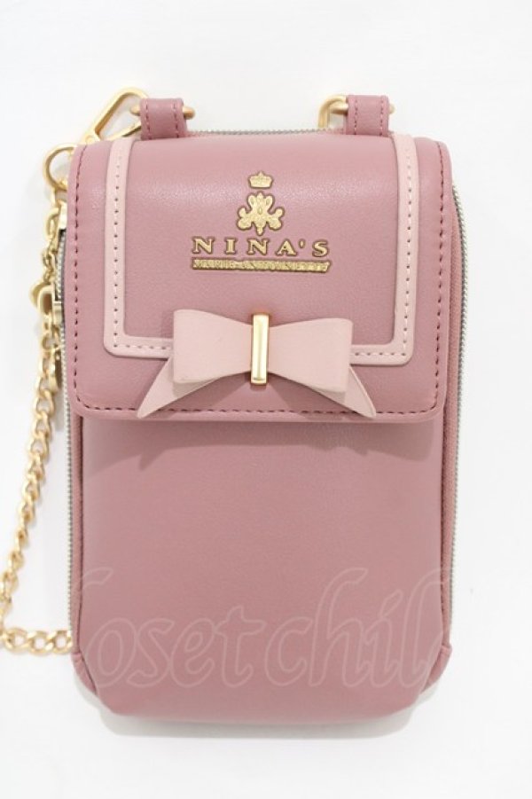 画像3: m petit by misako / NINA′Sスマホショルダーバッグ  ピンク H-26-03-02-1020-LO-BG-NS-ZH (3)