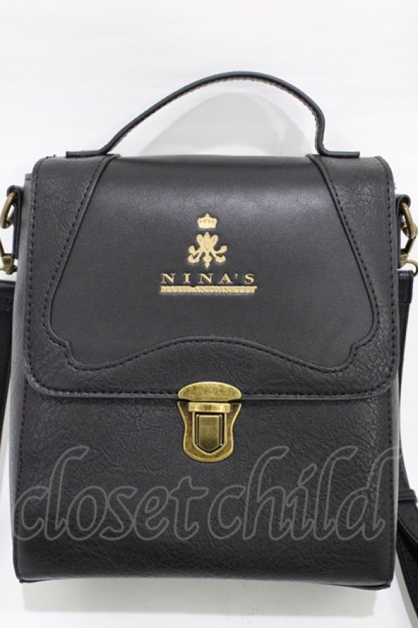 画像3: m petit by misako / AM*フラップショルダー  ブラック H-26-03-02-1024-LO-BG-NS-ZH (3)