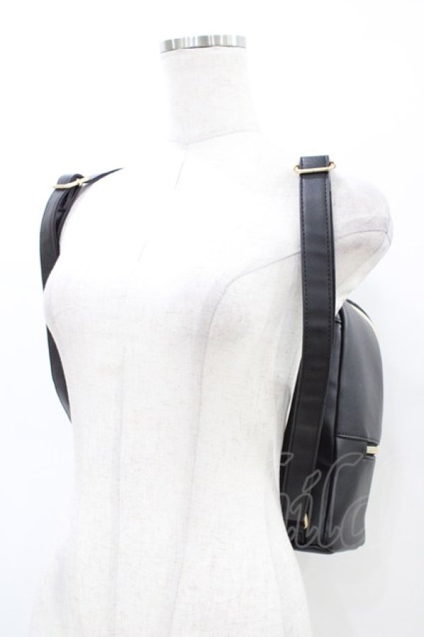 画像2: m petit by misako / キルティングリュック  ブラック H-26-03-02-1025-LO-BG-NS-ZH (2)