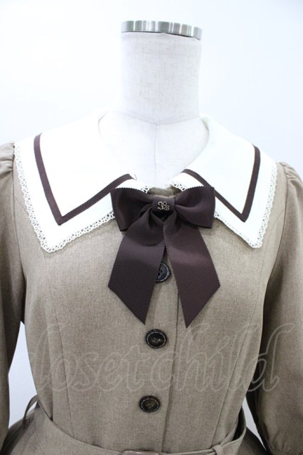 画像4: Innocent World / エレノアワンピース M モカ×ショコラ/Mocha×Chocolat H-26-03-02-1030-IW-OP-NS-ZH (4)