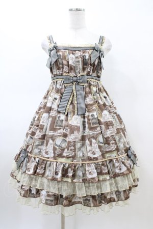 画像: BABY,THE STARS SHINE BRIGHT / Roman Sweet Secret柄 Anneジャンパースカート Free ブラウン H-26-03-02-1031-BA-OP-NS-ZH