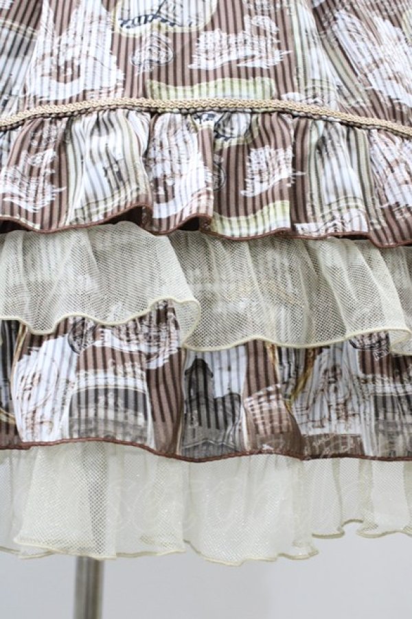 画像5: BABY,THE STARS SHINE BRIGHT / Roman Sweet Secret柄 Anneジャンパースカート Free ブラウン H-26-03-02-1031-BA-OP-NS-ZH (5)