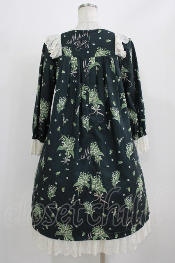 画像3: Melody BasKet / 谷間の姫百合ヨークワンピース  ブラック H-26-03-02-005-LO-OP-KB-ZH (3)