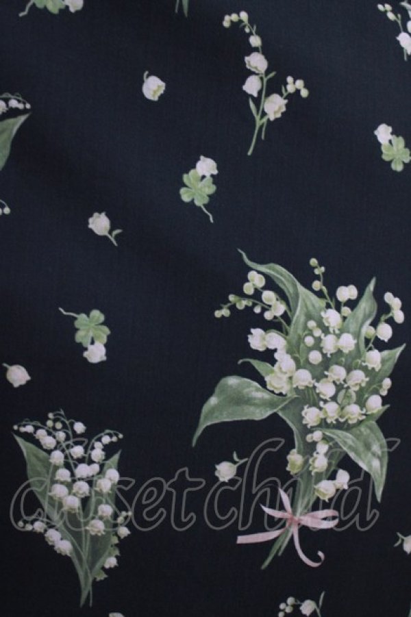 画像4: Melody BasKet / 谷間の姫百合ヨークワンピース  ブラック H-26-03-02-005-LO-OP-KB-ZH (4)