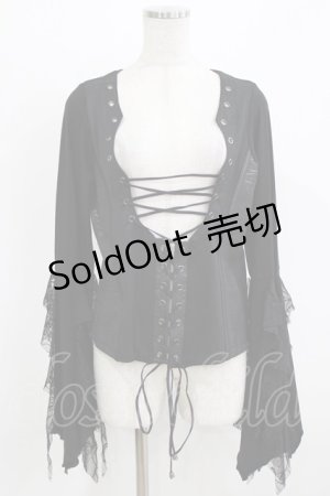 画像: Qutie Frash / 姫袖カーディガン  黒 H-26-03-02-052-QU-TO-KB-ZH