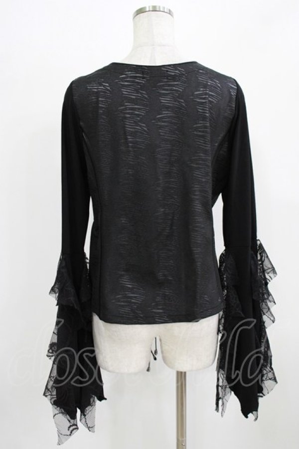 画像3: Qutie Frash / 姫袖カーディガン  黒 H-26-03-02-052-QU-TO-KB-ZH (3)