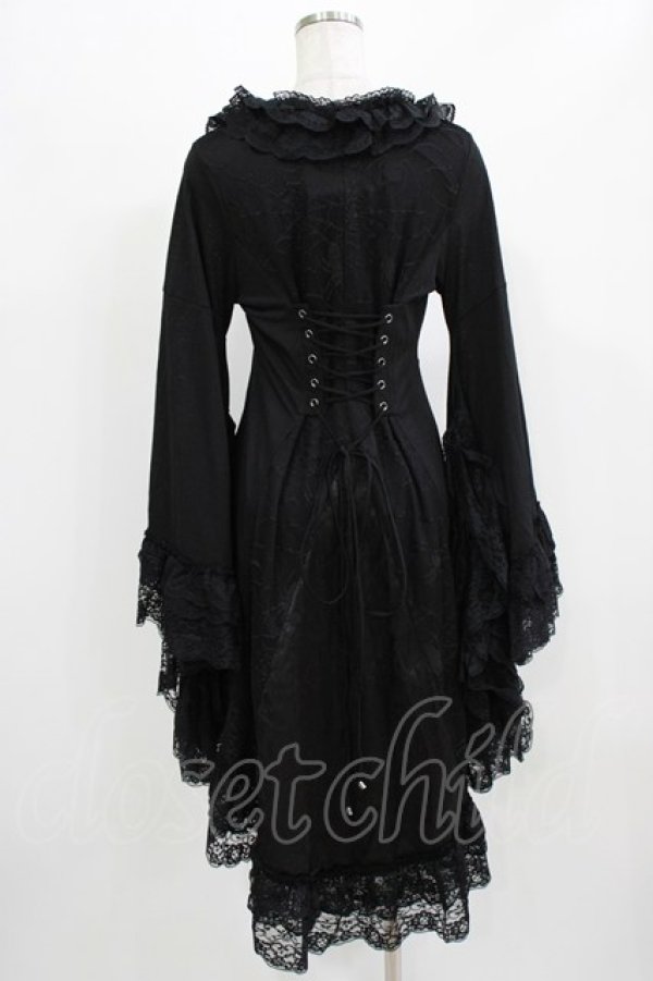 画像3: Qutie Frash / 着物レースカーディガン  黒 H-26-03-02-055-QU-TO-KB-ZH (3)