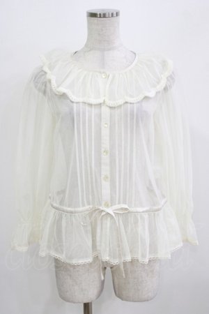 画像: Melody BasKet / 朝霧を纏うブラウス  アイボリー H-26-03-02-057-LO-BL-KB-ZH