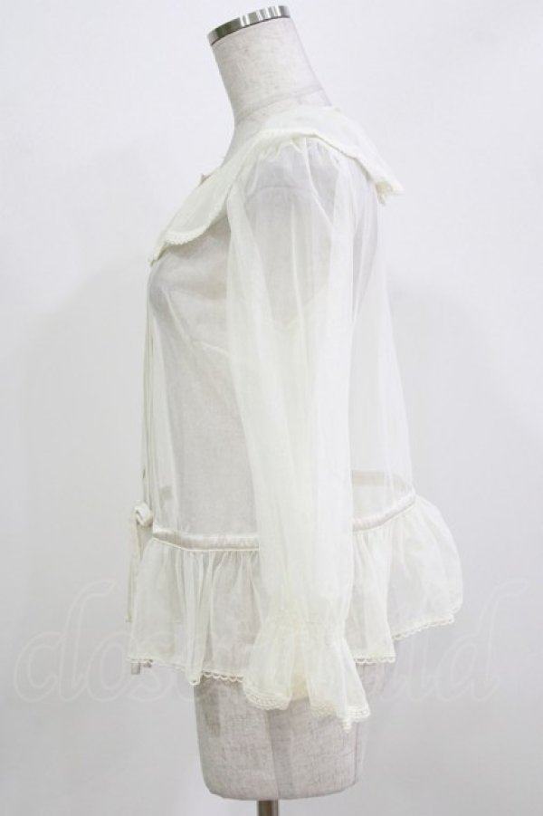 画像2: Melody BasKet / 朝霧を纏うブラウス  アイボリー H-26-03-02-057-LO-BL-KB-ZH (2)