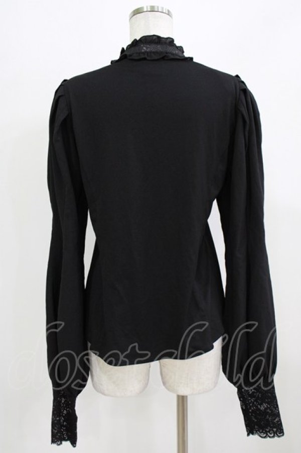 画像3: Qutie Frash / ピンタックブラウス  黒 H-26-03-02-061-QU-BL-KB-ZH (3)