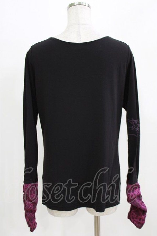 画像3: Qutie Frash / クロスインナーT  黒×紫 H-26-03-02-066-QU-TO-KB-ZH (3)