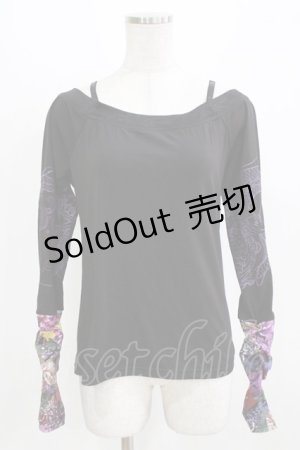 画像: Qutie Frash / オフショルインナー  黒 H-26-03-02-068-QU-TO-KB-ZH