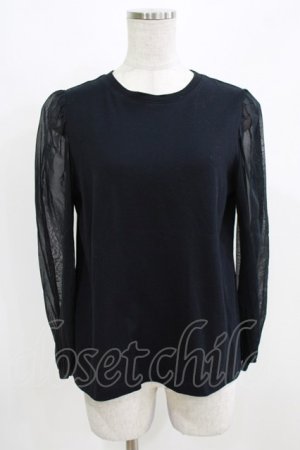 画像: Jane Marple / シアースリーブカットソー  ネイビー H-26-03-02-069-JM-TO-KB-ZH