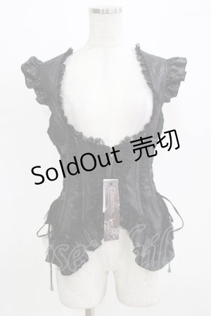 画像: Qutie Frash / コルセットビスチェ  ブラック H-26-03-02-074-QU-TO-KB-ZH