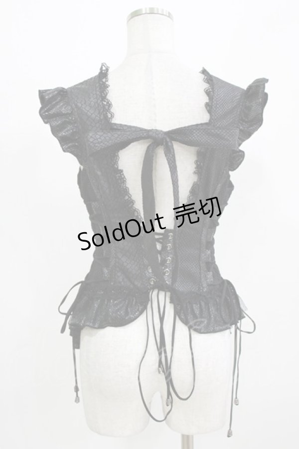 画像3: Qutie Frash / コルセットビスチェ  ブラック H-26-03-02-074-QU-TO-KB-ZH (3)