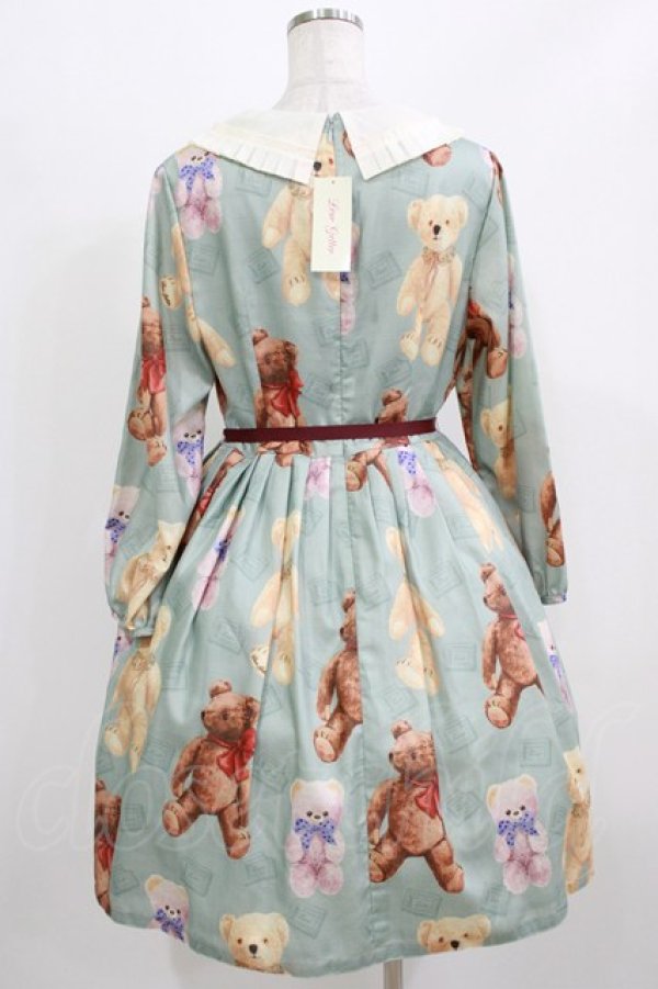 画像3: Leur Getter / Teddy Friends袖付きワンピース トールサイズ(L) ミント H-26-03-02-001-LU-OP-KB-ZH (3)